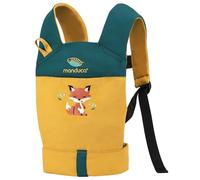 manduca Doll Carrier - Mochila portamuñecas para niños a partir de 18 meses - Accesorios para muñecas para niños y niñas - para llevar peluches y muñecas (Fox/Zorro)