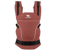 manduca First - Mochila Portabebés Ajustable (3,5-20 kg) - Portabebés Para Porteo Frontal, a la Cadera y a la Espalda - Rouge