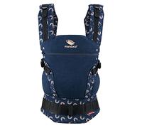 manduca FIRST Portabebes > Rainbow Night < Mochila Portabebe Ergonomica, Algodón Orgánico, Extensión de Espalda Patentada, para Recién Nacidos y Bebés de 3,5 a 20 kg (blue&rainbow)