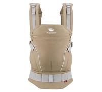 manduca FIRST Portabebes > Nougat < Mochila Portabebe Ergonomica, Algodón Orgánico, Extensión de Espalda Patentada, para Recién Nacidos y Bebés de 3,5 a 20 kg (brown)