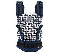 manduca FIRST Portabebes > Pepita Navy < Mochila Portabebe Ergonomica, Algodón Orgánico, Extensión de Espalda Patentada, para Recién Nacidos y Bebés de 3,5 a 20 kg (azul)