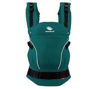manduca FIRST Portabebes > Teal < Mochila Portabebe Ergonomica, Algodón Orgánico, Extensión de Espalda Patentada, para Recién Nacidos y Bebés de 3,5 a 20 kg (green)