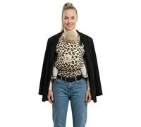 manduca SLING Fular Portabebes Bandolera elástica/Fular Porta-Bebé, Algodón Orgánico, para recién nacidos y niños pequeños (3,5-15kg) - AnimalPrint Leo