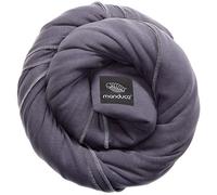 manduca SLING Fular Portabebes Bandolera elástica/Fular Porta-Bebé, Algodón Orgánico, para recién nacidos y niños pequeños (3,5-15kg) - Slate
