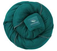manduca Sling - Fular Portabebés Elástico - Para el Porteo de Bebés Desde Recién Nacido y Niños Hasta los 15 Kg - Algodón Ecológico - Certificado GOTS - Verde azulado
