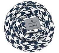 manduca Sling - Fular Portabebés Elástico - Para el Porteo de Bebés Desde Recién Nacido y Niños Hasta los 15 Kg - Algodón Ecológico - Certificado GOTS - Pepita Navy