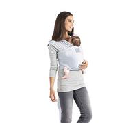 manduca SLING Fular Portabebes > SoftCheck blue < Bandolera elástica/Fular Porta-Bebé con Certificado GOTS, Algodón Orgánico, para recién nacidos y niños pequeños (3,5-15kg)