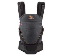 manduca XT - Mochila Portabebés Expandible - Para Bebés desde Recién Nacido y Niños Pequeños - Algodón Orgánico - Para Porteo Frontal, a la Cadera y a la Espalda - Denimblack-toffee