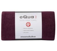 Manduka eQua - Toalla de Mano de Yoga Caliente, Microfibra de Secado rápido, Ligera, fácil de Viajar, Usar en Yoga Caliente, Vinyasa y Power, 16 Pulgadas