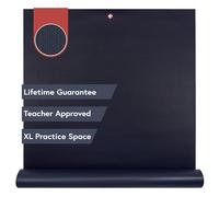 Manduka PRO - Tapete de yoga largo y ancho para mujeres y hombres, antideslizante, cojín para apoyo articular y estabilidad, grosor de 6 mm, 200 cm x 132 cm, azul medianoche