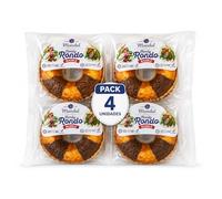 Mandul Family Rondo Marble Pack de 4 | Bizcocho Marmoleado Vainilla y Chocolate | Pastel Dulce para Desayunos y Meriendas