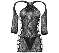 Mandy Mystery Lingerie Vestido de lencería con mangas (tamaño pequeño/grande)