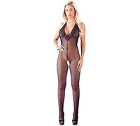MANDY MYSTERY Ropa interior erótica de cuero y látex para mujer KOMBINEZON NET CATSUIT S-L