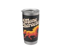 Mane Character Galopando Caballo Espíritu Divertido Vaso térmico de acero inoxidable de doble pared