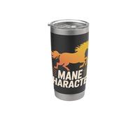 Mane Character Horse Trainer Spirit Vaso térmico de acero inoxidable de doble pared