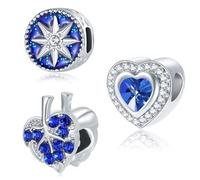 MaNeaz 3 Piezas Azul Marino Charm Pulseras Pulsera De Eslabones Calados Día De San Valentín Regalos Adecuados Para Niñas Para Mujer Niña Para Mujeres En Tu Vida