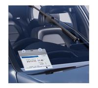 MaNeaz 6 * 8.5cm porta tarjeta coche porta tarjetas para coche Soportes para Parabrisas de Coche Tarjetero Con ventosa Ticket de Aparcamiento, Permiso de Aparcamiento