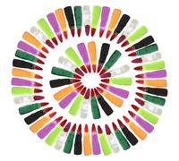 Manecillas de Dedos Coloridas - Garras Falsas de Halloween, Brujas - Cosplay uñas largas para Disfraces de Mascarada, Accesorios de de Terror | Accesorios de Disfraz Espeluznante para Adultos y