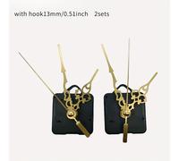 Manecillas en tono dorado con movimiento de gancho, reloj de pared de cuarzo, reloj de punto de cruz, manecillas de hora//, accesorios de reparación DIY, juegos de 1/2/4/8