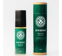MANEFORGE Ember Beard Oil for Men - 30 ml - 100% natural con aceite de argán, almendra y coco - Repara la barba, la sequedad y las escamas - Cálido, Woodsy Scent - Vegano - Sin siliconas ni parabenos