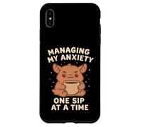 Manejando mi ansiedad Un sorbo a la Vez Arte Kawaii Carcasa para iPhone XS MAX