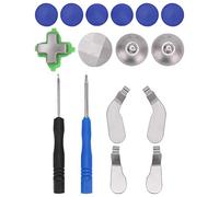Manejar el Juego de Paletas de Llaves de Metal, Reduce el Kit de Paletas de Llaves del Controlador de Fatiga para el Controlador de Juegos (Azul)
