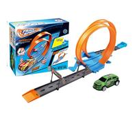 Manejo De Automóvil De De Pista: Juguete Flexible De Retroceso, Kit De Pista De Diys | Pistas De Carreras Flexibles, Juego De Juegos De Automóvil Creativo, Juguete De Juego Interactivo para Ni