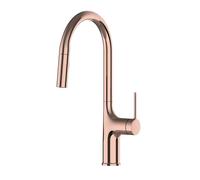 Manejo de Tres Funciones de latón de Tres Funciones Crane Caliente y fría Crane de la grifa montada en la Cocina Tapurador de Grifo de la batería (Oro de la Rosa V62)