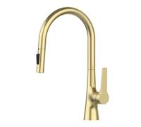 Manejo de Tres Funciones de latón de Tres Funciones Crane fría y Caliente Crane de la encimera de encimera del Grifo del Grifo del Grifo del Toque (Dorado)