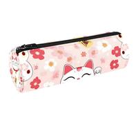Maneki Neko - Estuche para lápices, monedero, cosméticos, maquillaje, papelería, escuela, oficina, almacenamiento