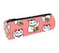 Maneki Neko - Estuche para lápices, monedero, cosméticos, maquillaje, papelería, escuela, oficina, almacenamiento