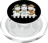 Maneki Neko Gato Japonés Día de San Patricio Leprechaun Irlanda PopSockets PopGrip para MagSafe