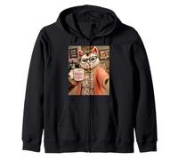 Maneki Neko Gato Selfie Meme Humor Mamá Amor Apreciación Sudadera con Capucha