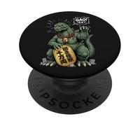 Maneki Neko Kaiju Monstruo Japonés Gato Suerte Anime Parodia PopSockets PopGrip Adhesivo