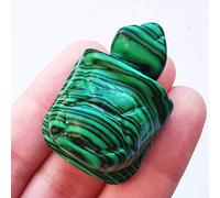Manekieko Cristal De Tortuga De Malaquita Y Piedra De CuraciónEscultura De Animal Tallada A Mano De 35 MmColección De Cristal De Curación Geomántica
