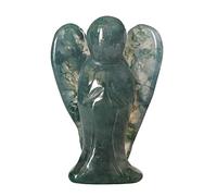 Manekieko Estatua Del Ángel Guardián Del Ágata Indio NaturalPiedra Tallada A Mano De 50 Mm Para Curar La Decoración De Personajes De Bolsas De Cristal