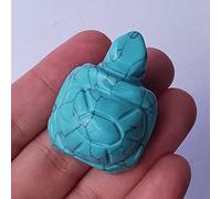 Manekieko Green Howlith Turquesa Turquesa Cristal Y Piedra De CuraciónEscultura De Animal Tallada A Mano De 35 Mm Para Recoger Cristal De Curación Geomántica