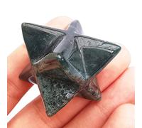 Manekieko Natural Achat Indio Merkaba Protección De Cristales Energía De Meditación Sagrada Chakra Curativo1 Pulgada Cristal De Estrella Hexagonal Y Piedra Curativa