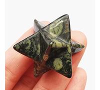 Manekieko Natural Kambaba Jaspis Merkaba Protección De Cristales Energía De Meditación Sagrada Chakra Curativo1 Pulgada Cristal De Estrella Hexagonal Y Piedra Curativa
