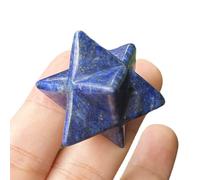 Manekieko Natural Lapislazuli Merkaba Protección De Cristales Energía De Meditación Sagrada Chakra Curativo1 Pulgada Cristal De Estrella Hexagonal Y Piedra Curativa