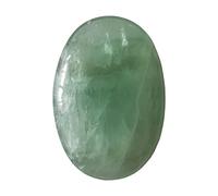 Manekieko Piedra De Cuidado De Luciérnaga Verde NaturalBolsa De Palma Ovalada Para El Tratamiento De La Piedra De Energía De Masaje De Cristal