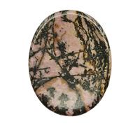Manekieko Rodonita Natural Cristal Daumen Sorgen PiedraEstrés Relajar Curación Reiki Cristal Bolsa Piedras De Palma