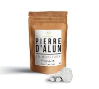 Manelya, piedra de alumbre en trozos de origen 100% mineral, excelente para regular la transpiración, solución alternativa al desodorante clásico, frescura y suavidad garantizada, vendido por 200 g.