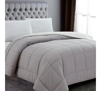 MANEMI -Edredon Borrego 180 x 240 cm - Edredón Nódico Invierno Cálido y Suave con Relleno de Micro Fibra Poliéster, Edredón Reversible Poliéster y Sherpa