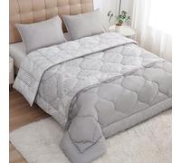 MANEMI - Edredon Estampado Cama Matrimonio con Relleno de Fibra, Invierno 250 x 240cm, Tejido Suave y 100% Poliéster