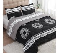 MANEMI - Edredon Estampado Cama Matrimonio con Relleno de Fibra, Invierno 250 x 240cm, Tejido Suave y 100% Poliéster