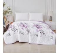 MANEMI Edredon Estampado con Relleno de Fibra para Cama 135CM, Invierno 220 x 240cm, Tejido Suave y 100% Poliéster