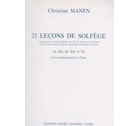 MANEN C. - LECCIONES DE SOLFEO CLAVES SOL Y FA (21) -