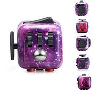 MANER Figit Toys - Dispositivo de 6 lados para manos y talón, para llevar todos los días, ayuda a aliviar el estrés, la ansiedad, el TDAH, el autismo para adultos, estrella-galaxia