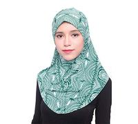 Manera de Paños Para Sombrero Cubierta Interior Musulmana Pañuelo Completo Islámico Islámico Bufanda Azul Paño de Cocina, azul celeste, Talla única